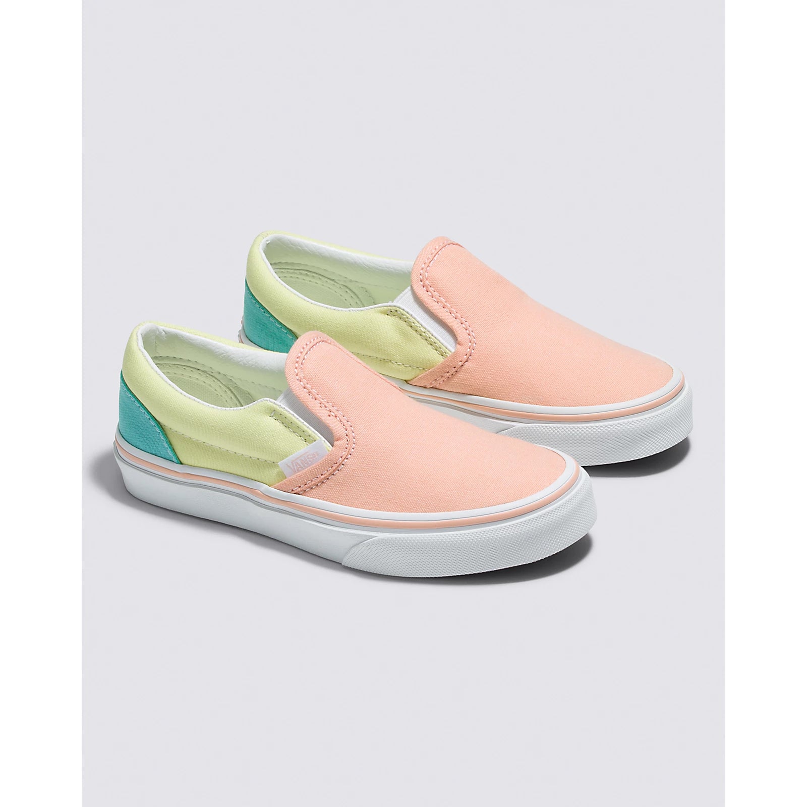 Color block slip on vans on sale
