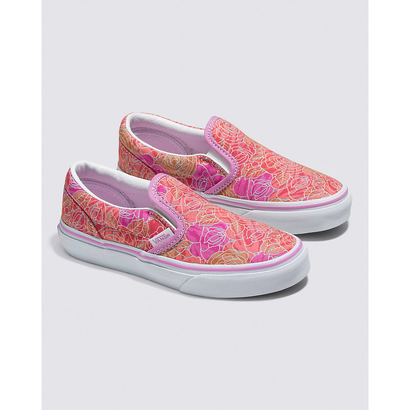 VANS Color Rose Camo Classic Slip-On Children's Sneaker