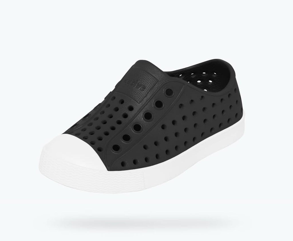 Native Shoes Jiffy Black/Shell White Toddler/Children's Jefferson Shoe