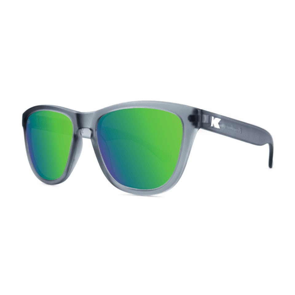 Knockaround Premium Sunglasses Frosted Grey/Green