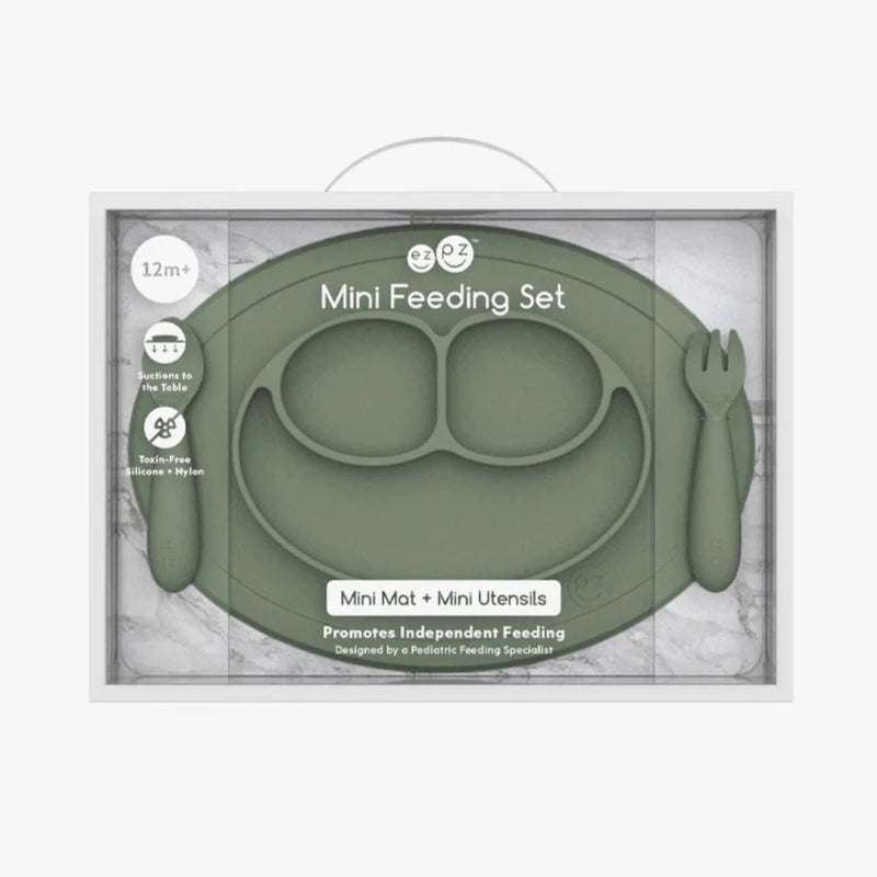 Ezpz Olive Mini Feeding Set