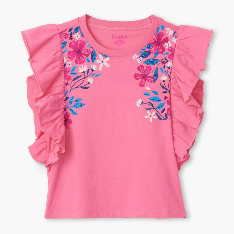 Hatley Summer Blooms Ruffle Tee