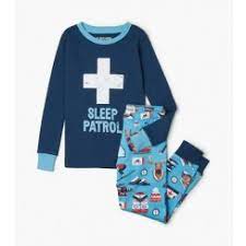 Little Blue House Blue Ski Holiday Pajama Set