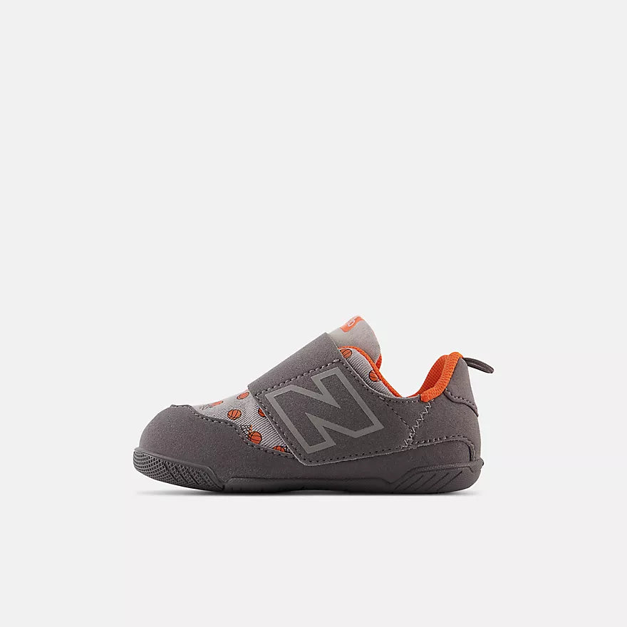 New Balance Grey New-B Hook & Loop Baby Sneaker