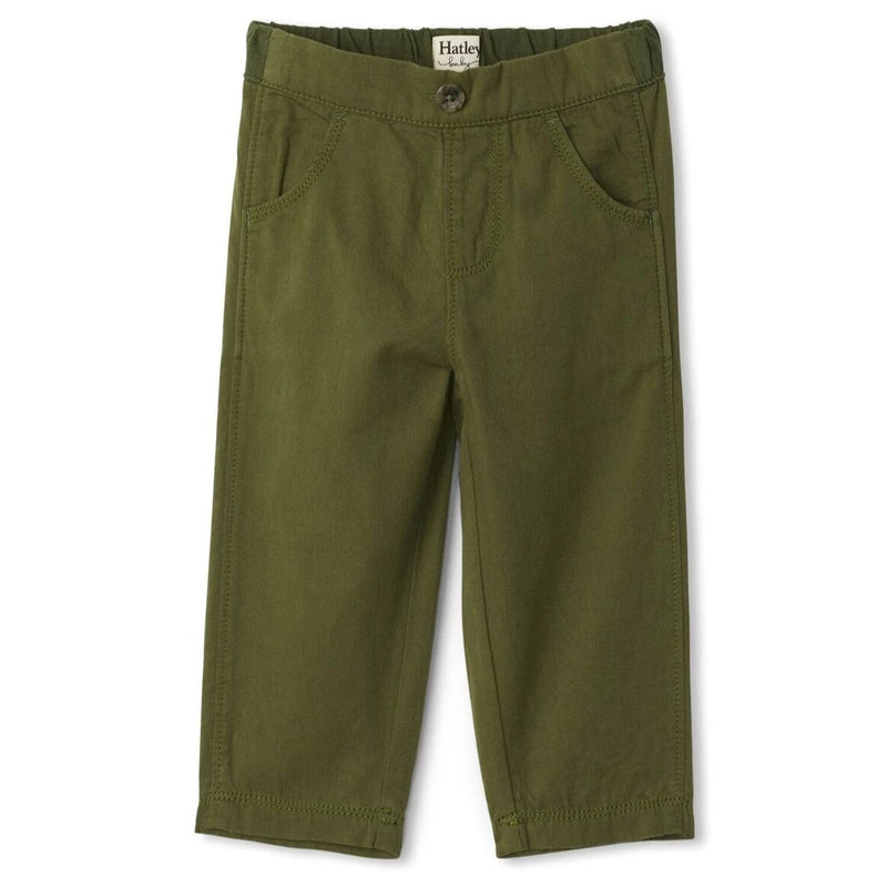 Hatley Jungle Green Baby Twill Pants