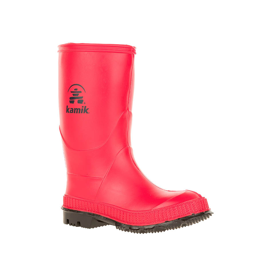Kamik Kids Rain Boots Kamik Kids Stomp Waterproof Rain Boots,RED,4