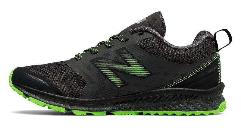 New Balance Black/Energy Lime FuelCore NITREL Children's Trail Sneaker