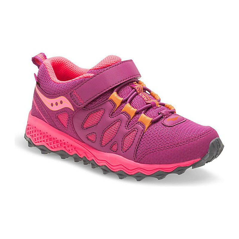 Saucony Magenta/Coral Peregrine Shield A/C Children's/Youth Sneaker