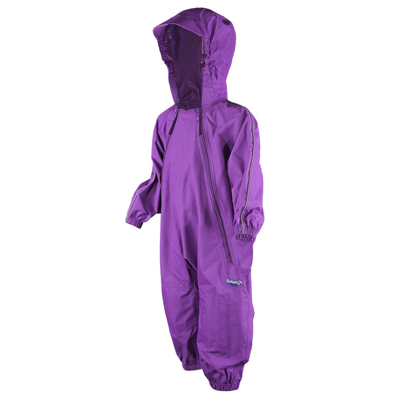Splashy Purple One-Piece Rain and Mud Suit