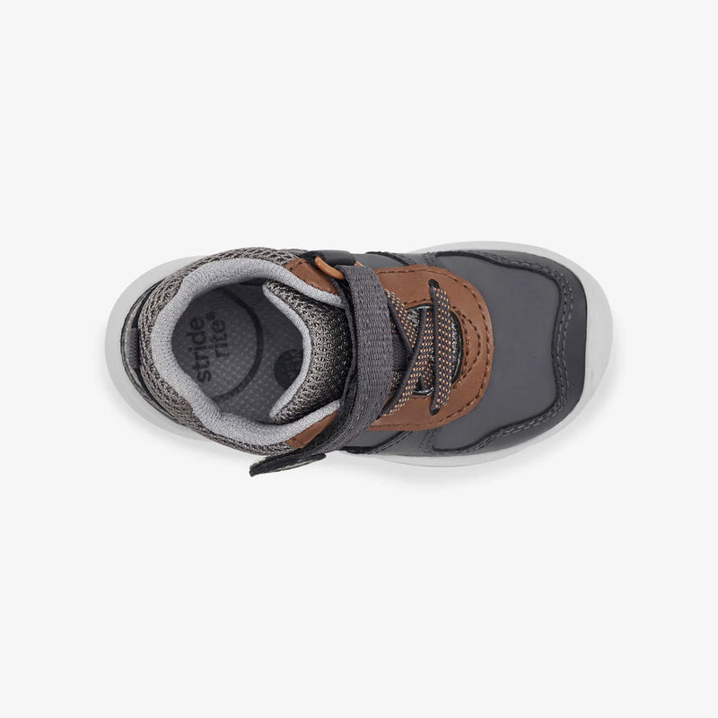 Stride Rite Grey Vincent Baby Toddler Sneaker Boot Twiggz