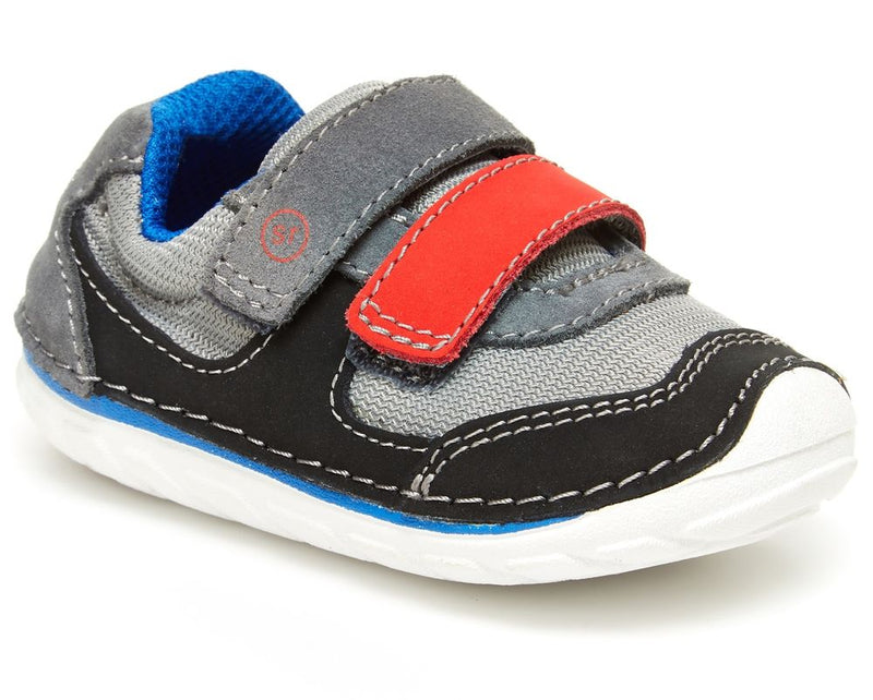 Stride Rite Soft Motion Grey/Black Mason Baby/Toddler Shoe