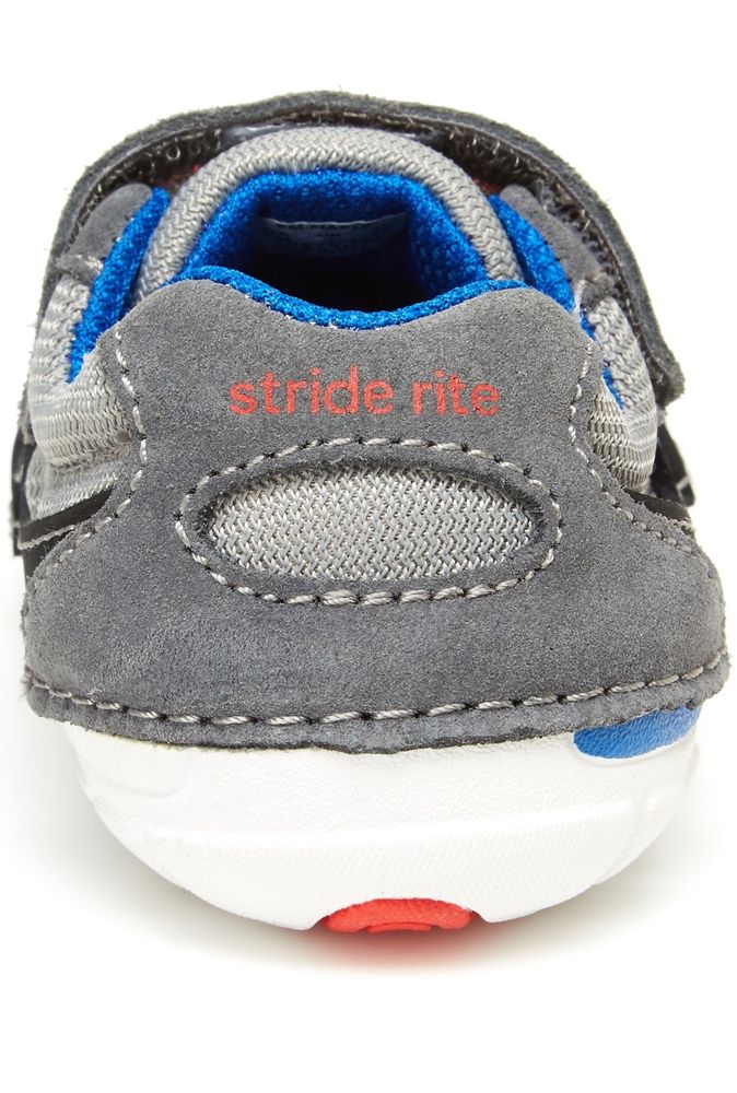 Stride Rite Soft Motion Grey/Black Mason Baby/Toddler Shoe