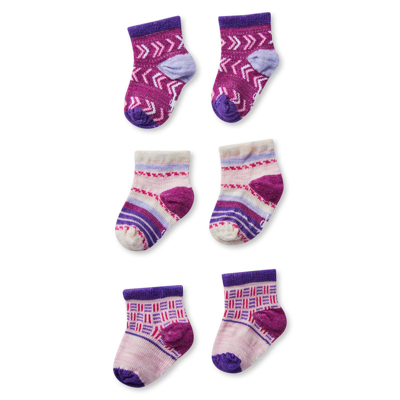 Smartwool Pink Nectar Baby Bootie Trio Socks