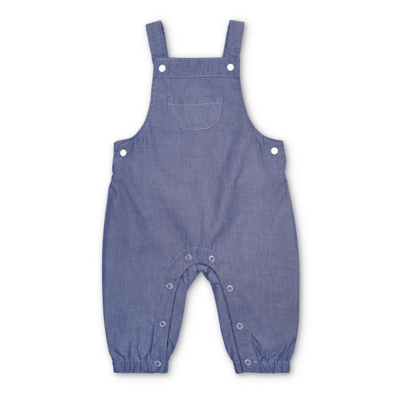 Apple Park Chambray Baby Overalls
