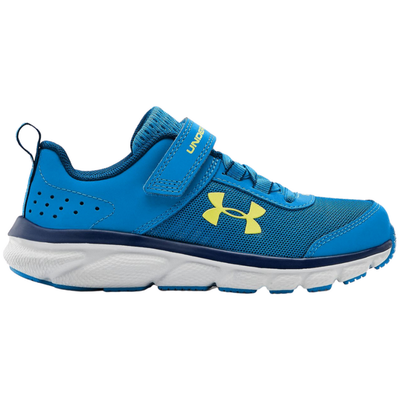 Under Armour Electric Blue/Halo Grey/Yellow Ray Assert 8 Baby/Toddler Sneaker