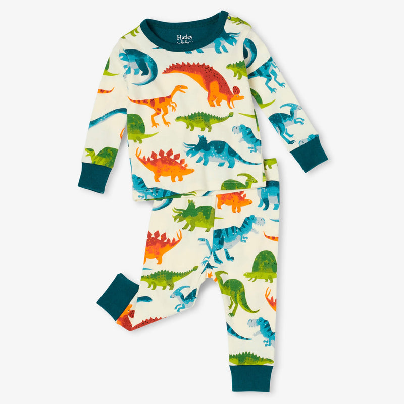 Hatley Dino Park Organic Cotton Baby Pajama Set