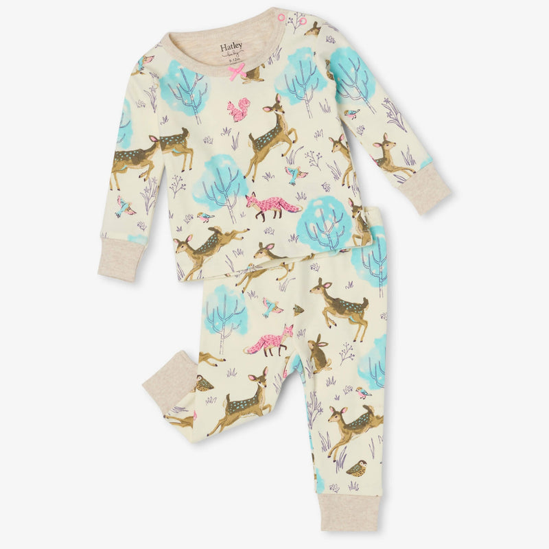 Hatley Serene Forest Organic Cotton Baby Pajama Set