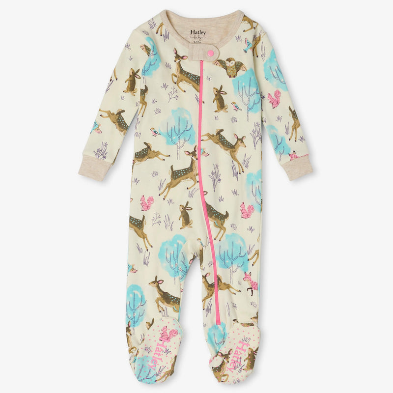 Hatley Serene Forest Organic Cotton Footed Coverall