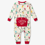 Little Blue House Holiday Lights Glow In The Dark Baby Union Suit