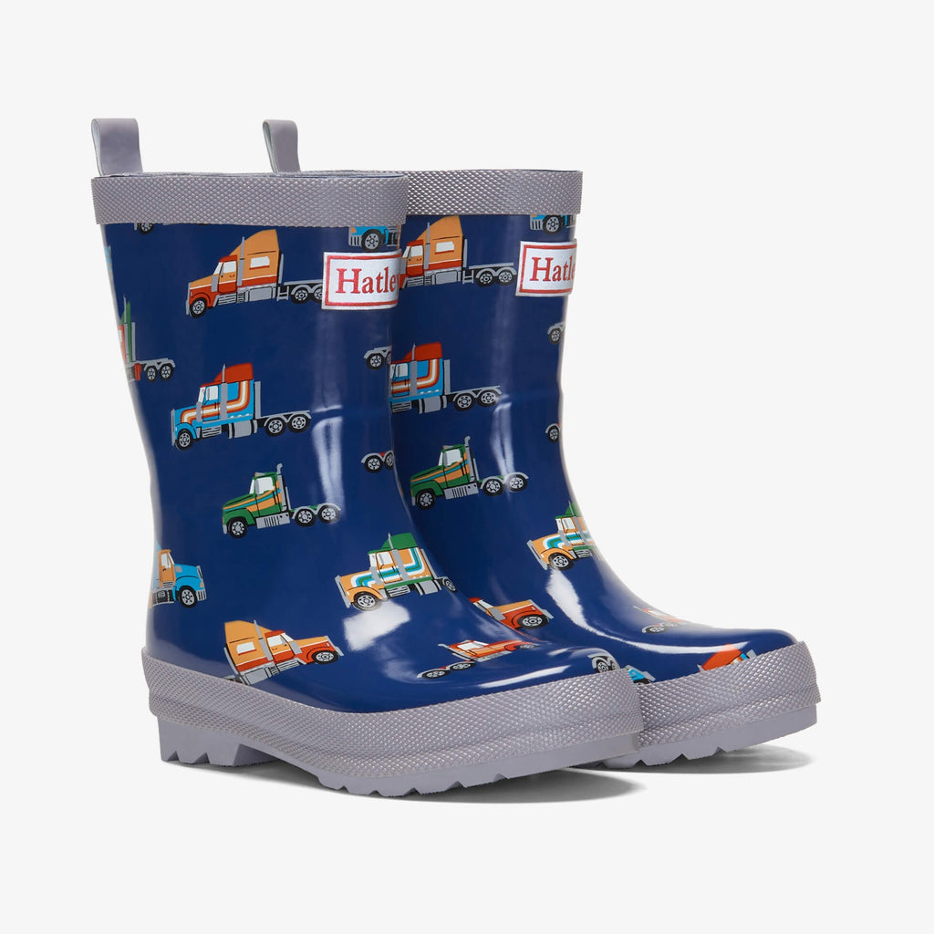 Hatley Big Rigs Shiny Rain Boots
