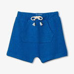 Hatley Blue Melange Baby Kanga Pocket Shorts