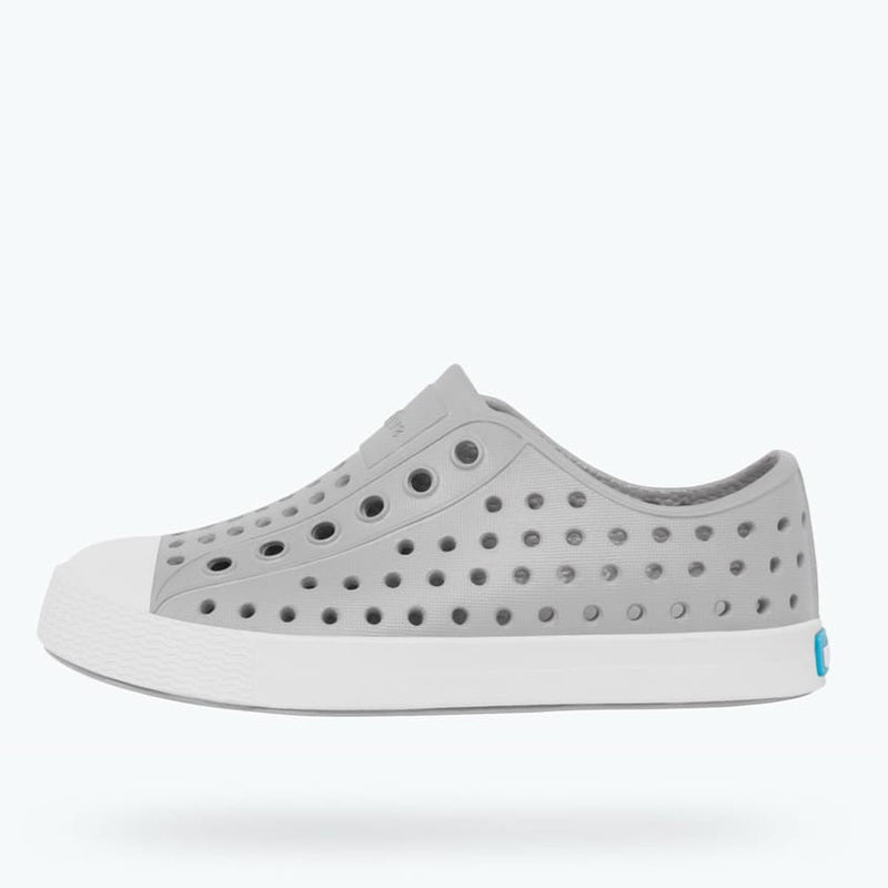 Native Shoes Pigeon Grey/Shell White Child/Youth Jefferson Shoe