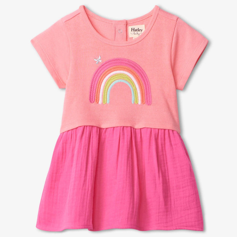 Hatley Rainbow Butterfly Layered Baby Dress